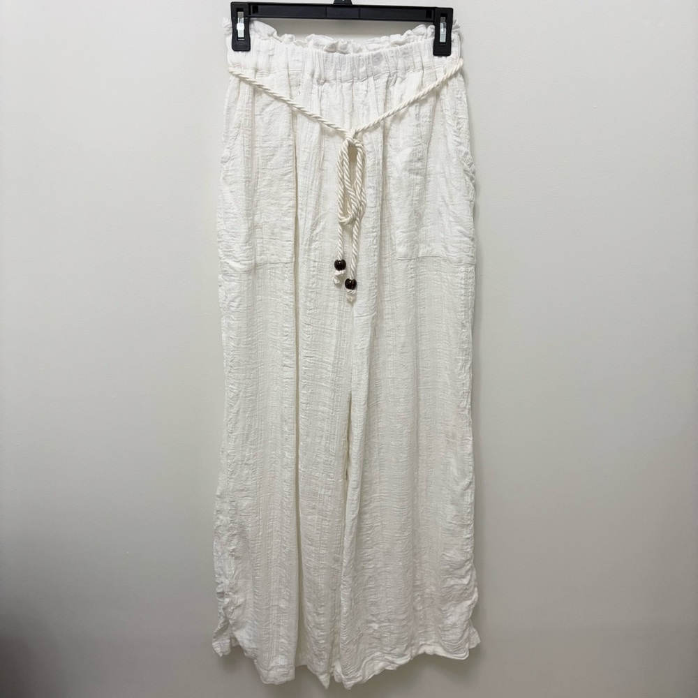 Tularosa Cream Wide Leg Pants
